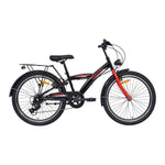 Chanty 24" Børnecykel – Dreng – Sort/Rød – 7 Gear & V-Bremser